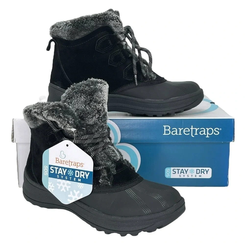 Baretraps Augustina Waterproof Womens Winter Ankle Boots Size 5M